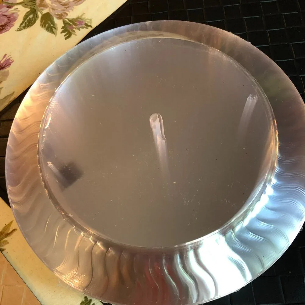 Chinet Cut Crystal Clear Disposable Dinner Plates 25 10